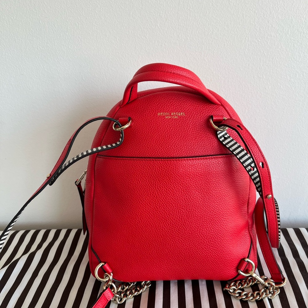 Henri Bendel Red Mini Backpack - Picture 6 of 8
